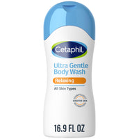 Thumbnail for Cetaphil Ultra Gentle Relaxing Body Wash, For Dry to Normal, Sensitive Skin, 16.9oz, with Aloe Vera, Calendula, Vitamin B5, Hypoallergenic, Dermatologist Tested