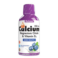 Thumbnail for Bluebonnet Nutrition Liquid Calcium Citrate Magnesium Citrate, Vitamin D3, Bone Health, Gluten Free, Soy free, milk free, kosher,32 Servings, Blueberry Flavor, 16 Fl Oz (Pack of 1)