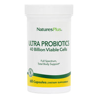 Thumbnail for NaturesPlus Ultra Probiotics - 60 Vegan Capsules - Full Spectrum Total Body Support - Includes Prebiotic Acai - 60 Servings