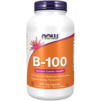 Thumbnail for NOW Supplements, Vitamin B-100, Energy Production*, Nervous System Health*, 250 Veg Capsules