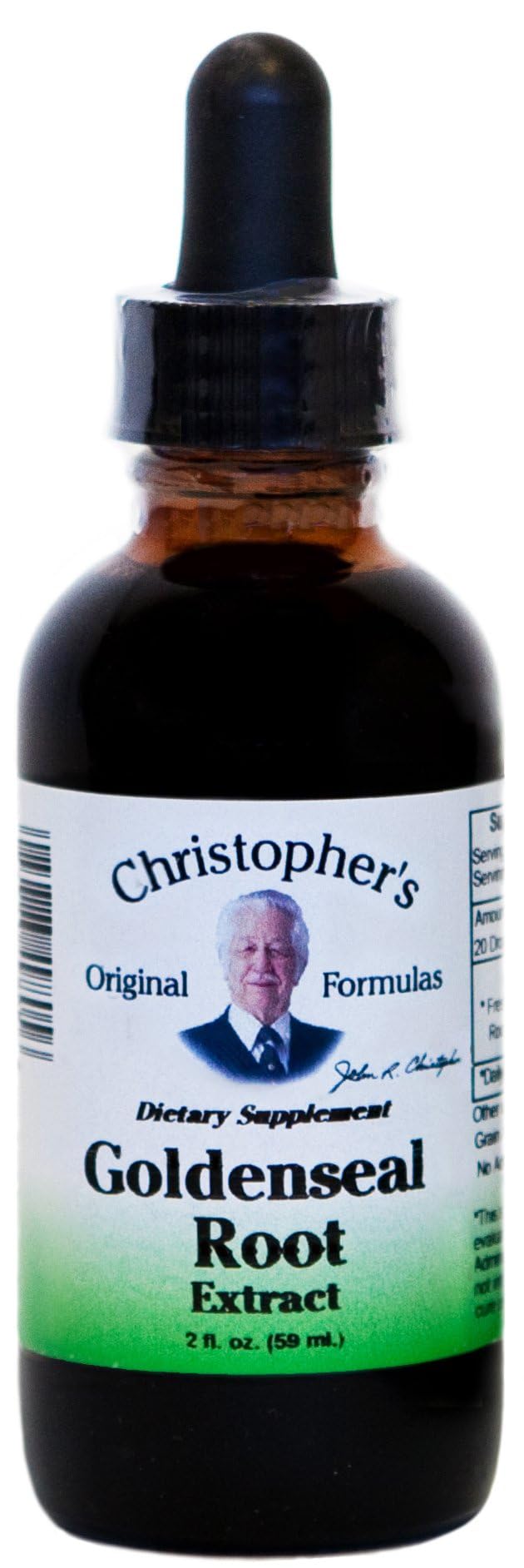 Christopher's Original Formulas Goldenseal Root | 2 oz Liquid Herbal Supplement | Whole Herb Extract in Vegetable Glycerin Base | Traditional Herbal Support