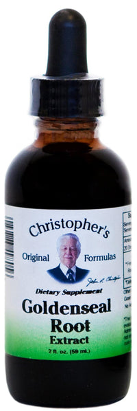 Thumbnail for Christopher's Original Formulas Goldenseal Root | 2 oz Liquid Herbal Supplement | Whole Herb Extract in Vegetable Glycerin Base | Traditional Herbal Support