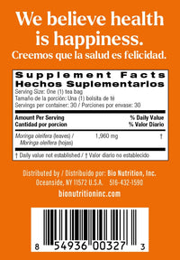 Thumbnail for Bio Nutrition Moringa Tea Bags, 30 Count