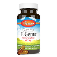Thumbnail for Carlson - Gamma E-Gems, Gamma Tocopherol 465 mg, Heart Health & Optimal Wellness, Antioxidant, 60 Soft gels