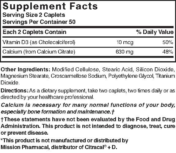 Nature's Blend Calcium Citrate with D3 100 Cplts
