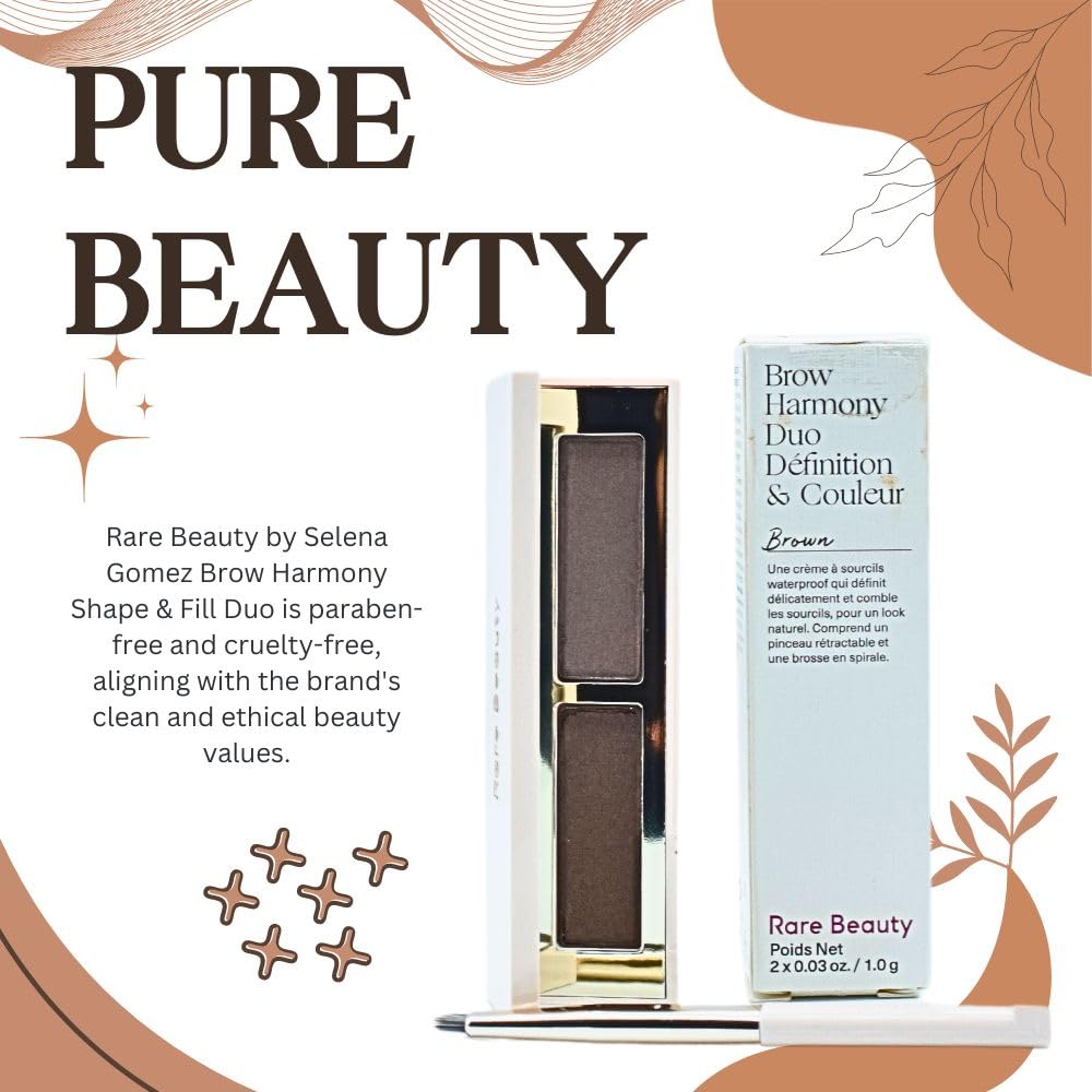 Rare Beauty by Selena Gomez Brow Harmony Shape & Fill Duo Brown