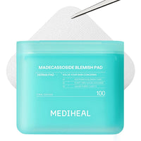 Thumbnail for MEDIHEAL Madecassoside Blemish Pad - Square Cotton Facial Toner Pads with Centella Asiatica & Madecassoside – Anti Blemish to Improve Uneven Skin Tone - Vegan Face Gauze Pads, 100