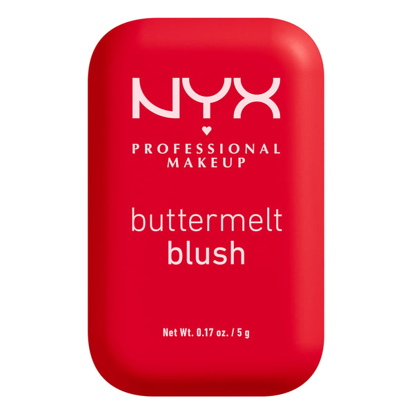 NYX Professional Makeup Buttermelt Blush- Face Makeup BUTTERMELT BLUSH 12H WEAR HIGH PIGMENT POWDER BLUSH, BUTTA CHERRY POP, BUTTA CHERRY POP, 0.17 oz