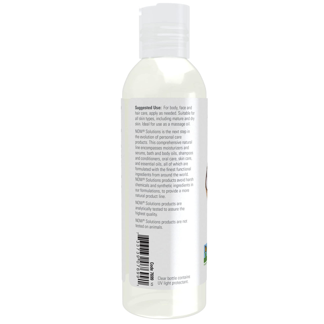 NOW Solutions, Liquid Coconut Oil, Light and Nourishing, Promotes Healthy-Looking Skin and Hair, 4-Ounce (Pack of 2)