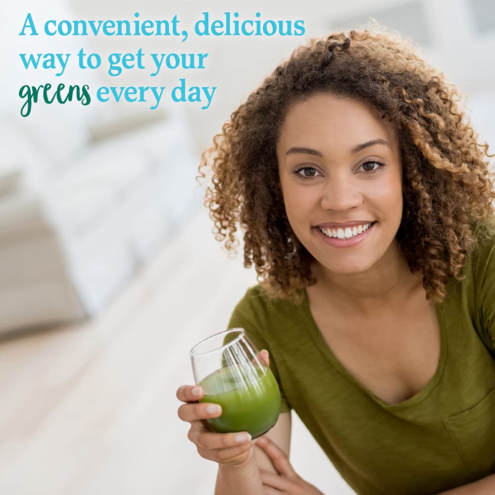Garden of Life Perfect Food Super Green Formula - 60 Servings, 45 Superfoods, Greens, Fruit & Veggie Juice Superfood Powder Supplement, Probiotics & Organic Spirulina for Digestion & Immune Health