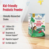 Thumbnail for Nordic Naturals Kids Probiotic Quick Melt Powder, Mixed Berry - 30 Packets - 3 Billion CFU - Digestive Wellness, Immune Support - Non-GMO, Vegan - 30 Servings