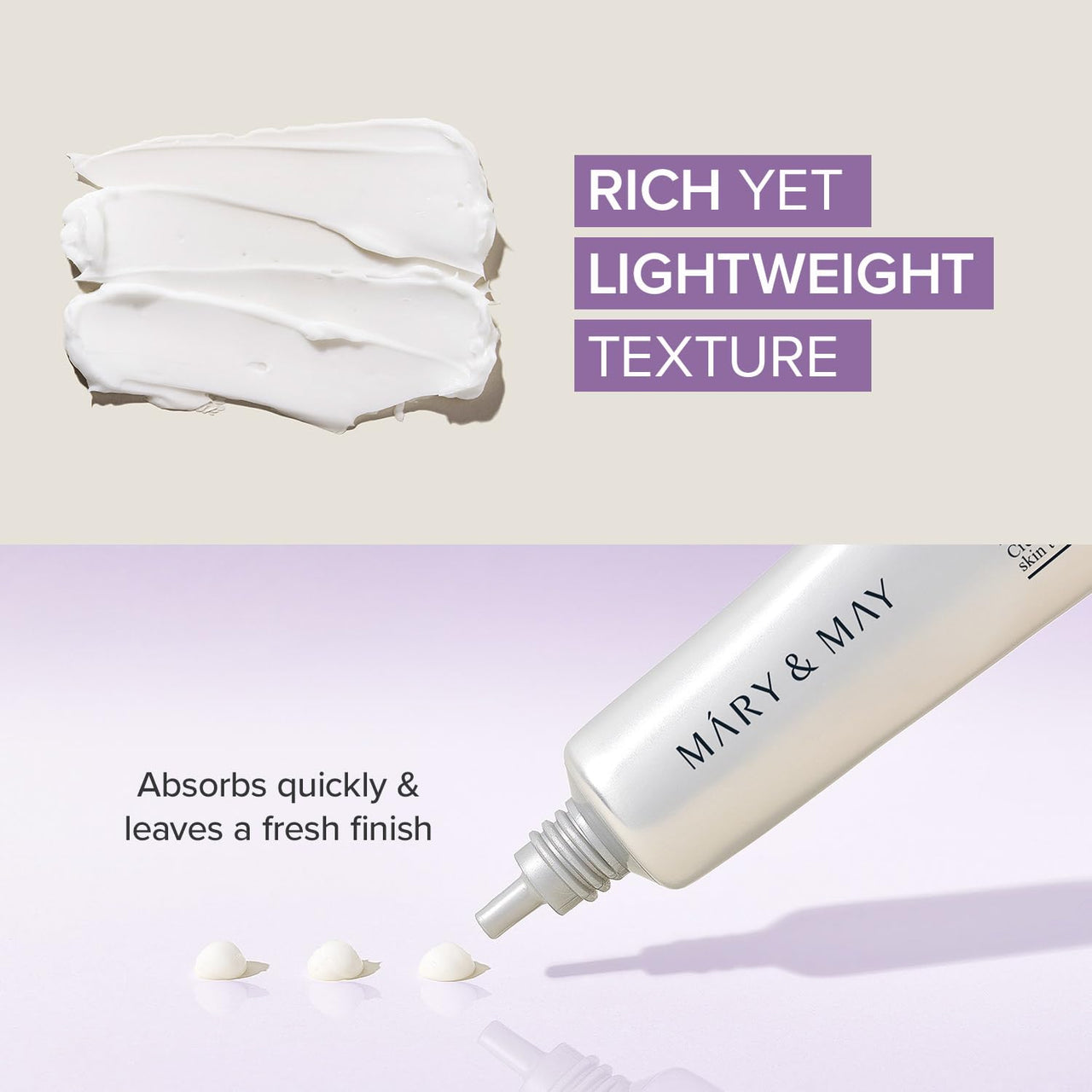 Mary&May Tranexamic Acid + Glutathione Eye Cream (30ml) - Korean Skincare for Dark Circles & Uneven tone - Fragrance-Free Under Eye Cream for Dark Spots & Hyperpigmentation 1.01oz.