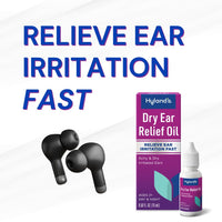 Thumbnail for Hyland's Dry Ear Relief Oil, Relieve Ear Irritation Fast, for Itchy and Dry Irritated Ears, Ages 2 and up, Day and Night Drops, 0.5 Ounce