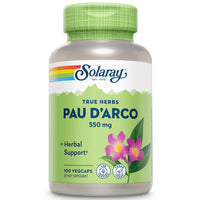 Thumbnail for Solaray PAU D'arco Inner Bark Capsules, 510 mg | 33 Servings, 100 Count