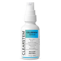 Thumbnail for CLEARSTEM - CELLRENEW - Collagen Stem Cell Serum - Acne + Youthful Skin Face Serum - Hyaluronic Acid, Reishi, Aloe Vera - Facial Skin Care Products - Gluten Free, Cruelty Free - 1 fl oz / 29ml