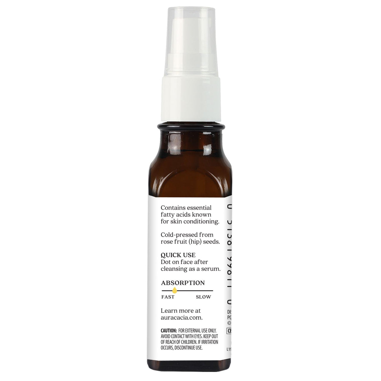 Aura Cacia Organic Rosehip Skin Care Oil | GC/MS Tested for Purity | 30ml (1 fl. oz.)