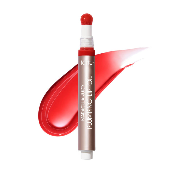 tarte maracuja juicy plumping lip oil - Hydrating & Volumizing Lip Plumper Gloss Balm with Nourishing Hyaluronic Acid, Plumps & Moisturizes, Vegan & Cruelty-Free, full size, cherry