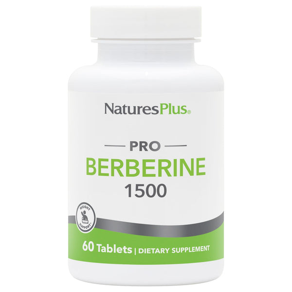 NaturesPlus PRO Berberine 1500 mg - 60 Tablets - Supports Healthy Metabolism - Non-GMO, Vegan & Gluten Free - 30 Servings