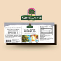 Thumbnail for Nature's Answer Extra Virgin Coconut Oil Softgels Organic Coconut Oil Multi-Purpose Non-GMO Ideal for For Hair Skin Body Moisturizer Gluten Free Paleo Friendly (120 Capsules)