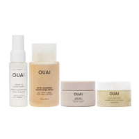 Thumbnail for OUAI Travel Kit - Includes Travel Size Leave In Conditioner, Detox Shampoo, Thick Hair Mask, Scalp & Body Scrub (4 Count)