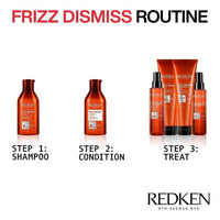 Thumbnail for Redken Frizz Dismiss Instant Deflate Oil-In-Serum For Frizzy Hair - Enhances Smoothness and Shine With Babassu Oil, Sulfate-Free