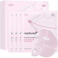 Thumbnail for medicube Salmon DNA PDRN pink collagen jelly gel mask | overnight face mask for glass glow skin- elasticity, hydrating, firming and moisturizing | korean skincare, 28g, 4ea
