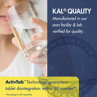 Thumbnail for KAL Bromelain Tablets, 1000 mg, 90 Count
