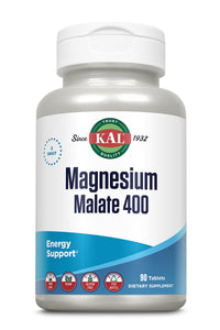 Thumbnail for KAL Magnesium Malate 400mg, Chelated Magnesium Supplement with Malic Acid, Healthy Energy & Muscle Function Support, Enhanced Absorption, Vegan, Non-GMO, 45 Servings, 90 Veg Tabs
