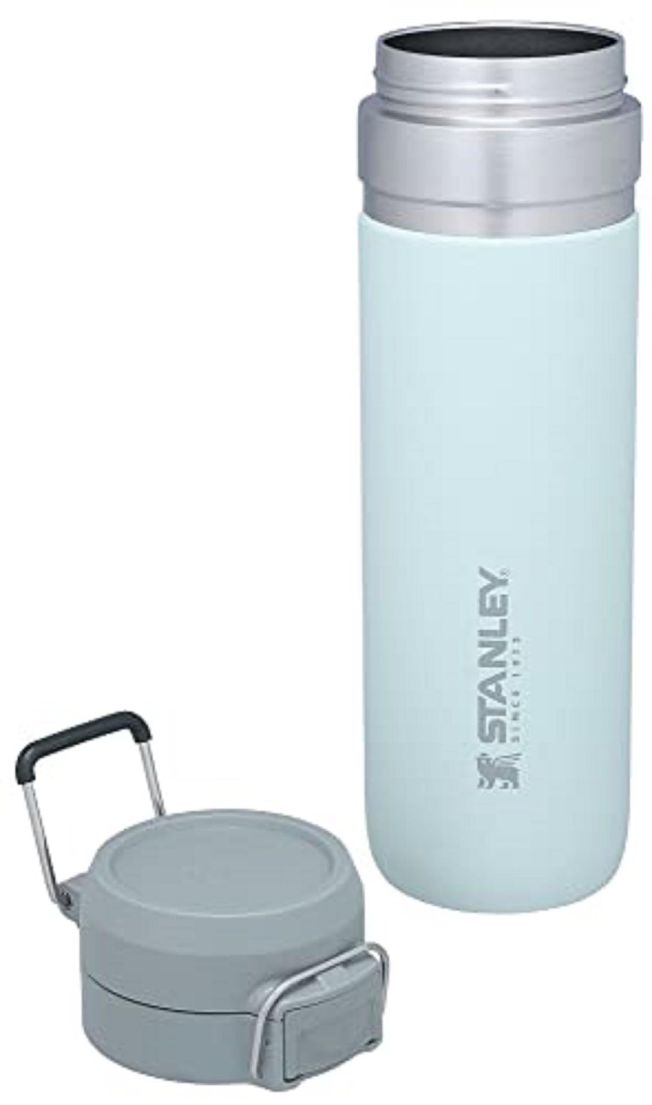 Stanley Quick Flip GO Water Bottle 24 oz | Push Button Lid | Leakproof and Packable for Travel and Sports | Insulated Stainless Steel | BPA-Free | Glass