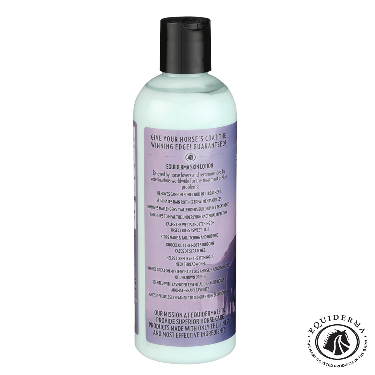EQUIDERMA Horse Skin Lotion â€“ 16 oz | All-in-One Equine Skin Care for Cannon Bone Scurf, Mane & Tail Itching, Midline Irritation, Dry Patches & Coat Health Support