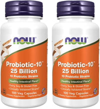 Thumbnail for Now Foods Probiotic-10 25 Billion, 100 Count (Pack of 2)