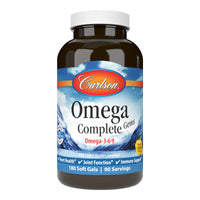 Thumbnail for Carlson - Omega Complete Gems, Omega-3-6-9, Wild Caught, Sustainably Sourced, Heart Health, Joint Function & Immune Support, 180 Softgels