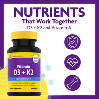 Thumbnail for Magnesium & D3 Bundle: InnovixLabs Advanced Magnesium (150 Time-Release Capsules) and InnovixLabs Vitamin D3 +K2 Supplement (60 Softgels). Optimal Calcium Absorption, Supports Bone and Immune Health.*