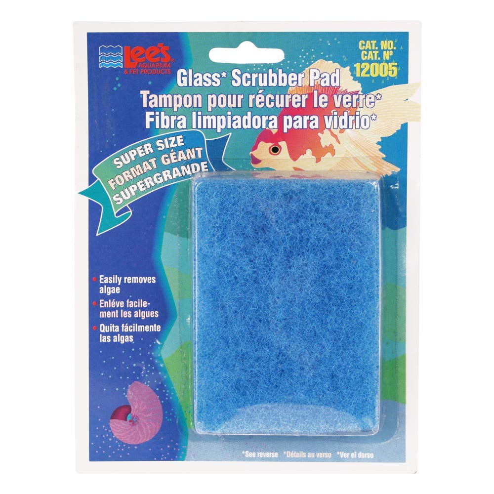 Lee's Pet Products ALE12005 Coarse Glass Algae Scrubber Pad for Aquarium