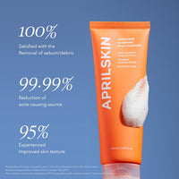 Thumbnail for Aprilskin Carrotene Clarifying Foam Cleanser - Deep Cleansing with BHAs & Sebum Control for Oily, Sensitive, Acne-Prone Skin - 120ml - Vegan, Cruelty Free