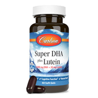 Thumbnail for Carlson - Super DHA Plus Lutein, 1000 mg DHA + 20 mg Lutein, 60 Softgels