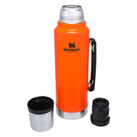 Thumbnail for Stanley Classic Legendary Vacuum Bottle 1.5 qt | Wide Mouth with Leakproof Cup Lid | Keep Drinks Hot or Cold | Packable for Travel | Insulated Stainless Steel Thermal Bottle | BPA-Free | Blaze Orange