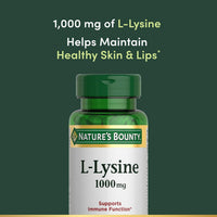 Thumbnail for Nature's Bounty L-Lysine, 1000mg, 60 Tablets