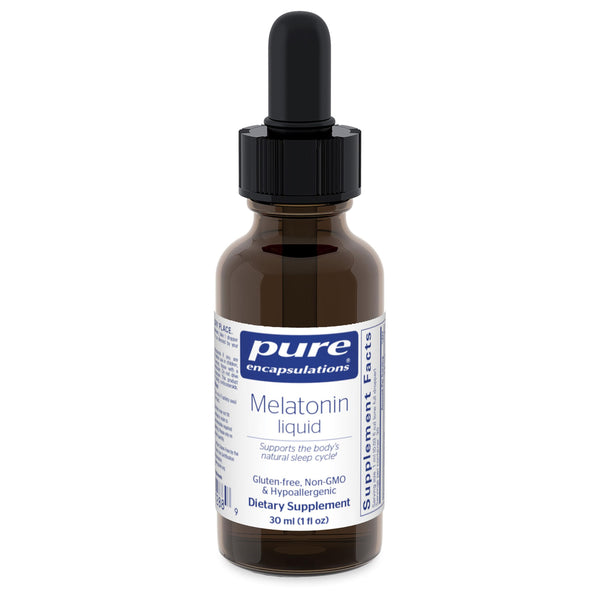Pure Encapsulations Melatonin Liquid | Hypoallergenic Supplement Supports The Body's Natural Sleep Cycle* | 1 fl. oz.