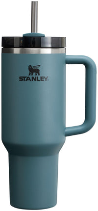 Thumbnail for Stanley Quencher H2.0 Tumbler with Handle and Straw 40 oz | Flowstate 3-Position Lid | Cup Holder Compatible for Travel | Insulated Stainless Steel Cup | BPA-Free | Blue Spruce
