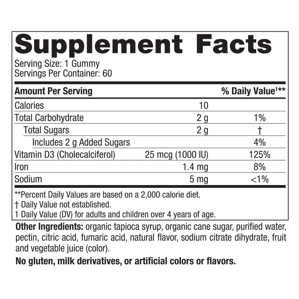 Nordic Naturals Vitamin D3 Gummies, Wild Berry - 60 Gummies - 1000 IU Vitamin D3 - Great Taste - Healthy Bones, Mood & Immune System Function - Non-GMO - 60 Servings (Pack of 2)