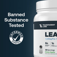 Thumbnail for Transparent Labs Lean Pre-Workout - Body Recomposition Pre Workout for Men and Women with Acetyl L-Carnitine, Beta Alanine Powder, & PurCaf Organic Caffeine Powder - 30 Servings, Strawberry Lemonade