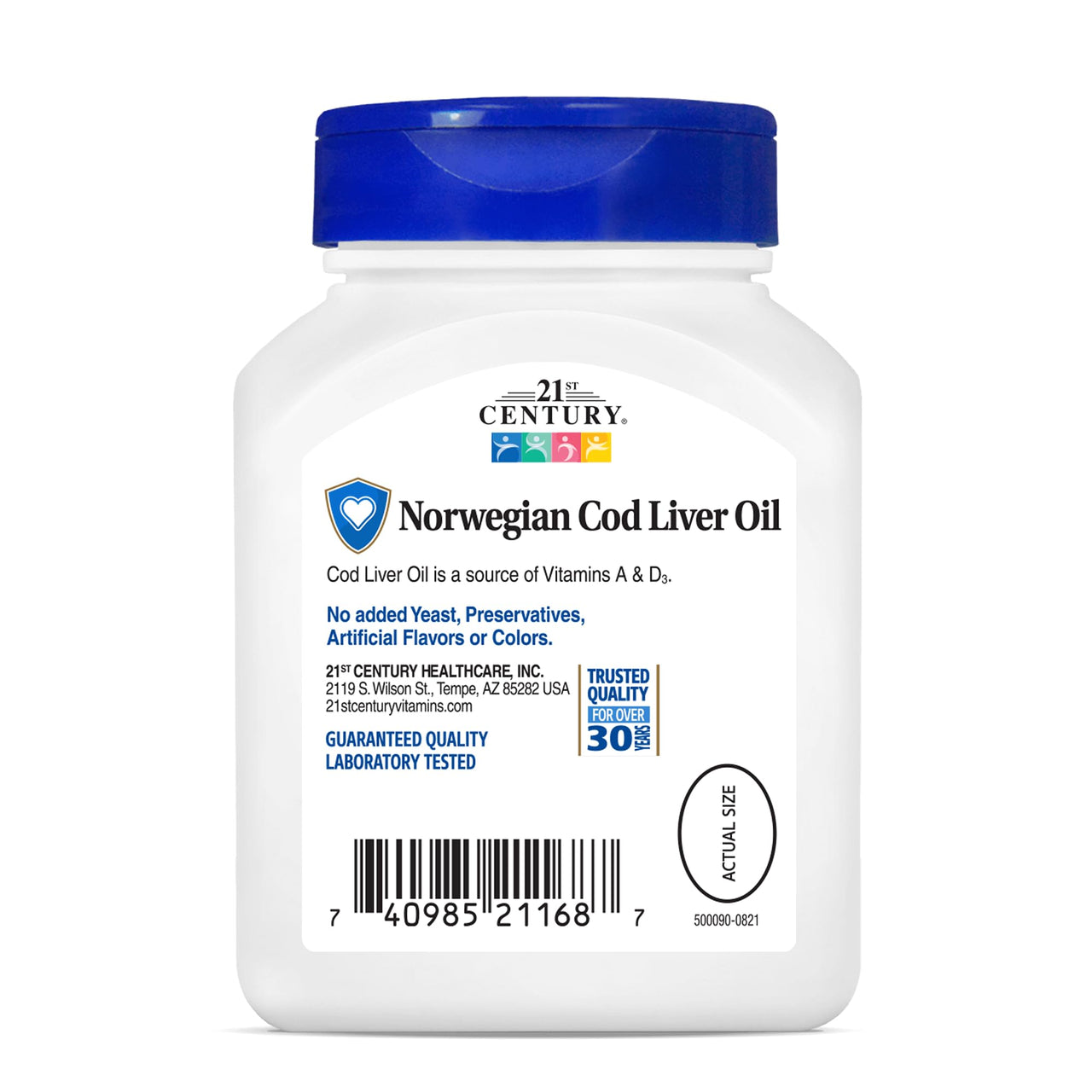 21ST Century Norwegian COD Liver Oil 110 SOFTGELS