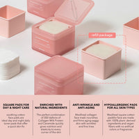Thumbnail for (Only Refill) Mediheal Collagen Ampoule Pad (100 Pads) - Cotton Facial Toner Pads for Skin Firming & Restore Elasticity - Vegan Eco Silk Pad