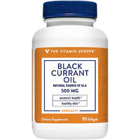 Thumbnail for The Vitamin Shoppe Black Currant Oil 500MG, Natural Source of GLA, Promotes Healthy Skin, Women's Health (90 Softgels)