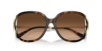 Thumbnail for COACH Women's HC8396U Universal Fit Square Sunglasses, Dark Tortoise/Brown Gradient, 56 mm