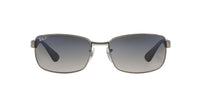 Thumbnail for Ray-Ban RB3478 Rectangular Sunglasses, Gunmetal Frame/Blue Polarized Lens, 60 mm