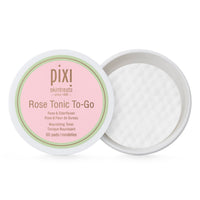Thumbnail for Pixi Rose Tonic to-Go, Nourishing Rose Flower Water, Toning & Moisturizing, Alcohol-Free Daily Hydrating Toner Pads On The Go, 60 Pads