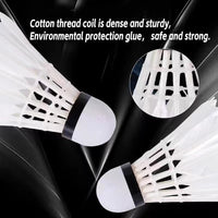 Thumbnail for ZHENAN Goose Feather Badminton Shuttlecocks,12 Pack Feather Badminton Birdies-Hight Speed Training Birdie Ball for Indoor and Outdoor Sports,Highly Stable & Durable Shuttle Balls