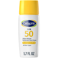 Thumbnail for Cetaphil Sheer 100% Mineral Liquid Sunscreen for Face With Zinc Oxide Broad Spectrum SPF 50 Formulated for Sensitive Skin, Unscented, 1.7 Fl Oz
